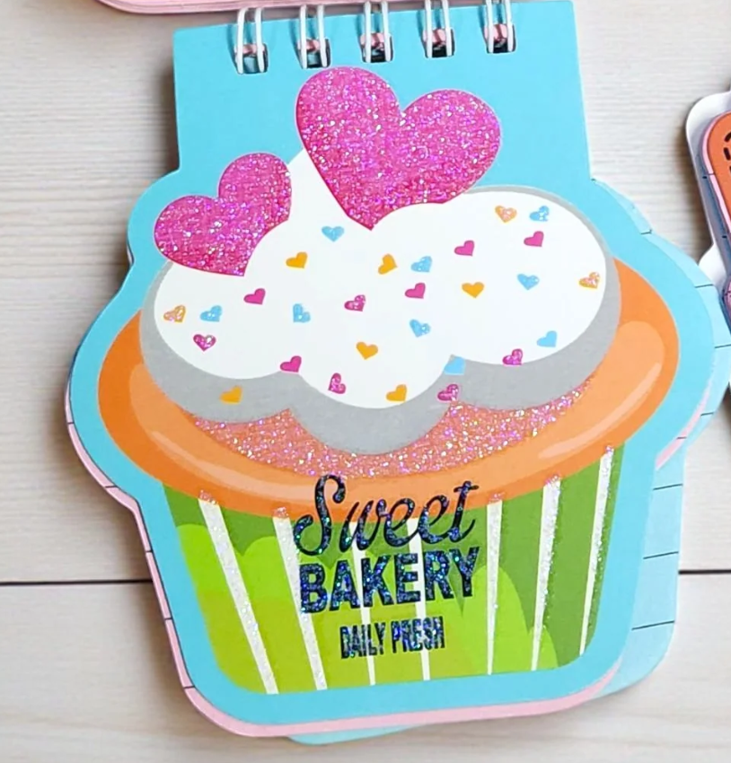 Food item inspired mini notebooks