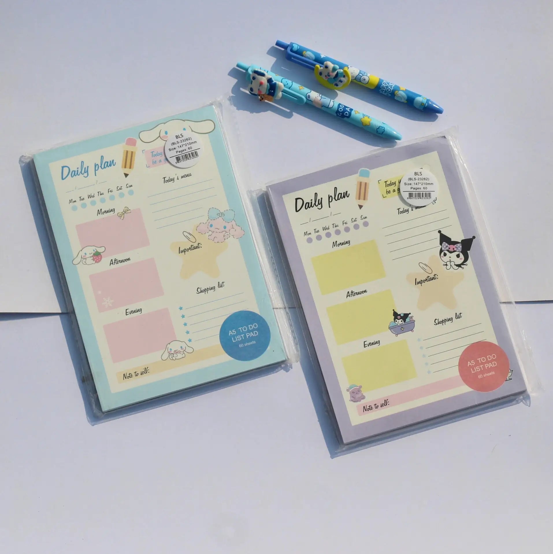 Sanrio daily planner pad with 60 sheets