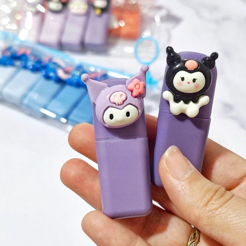 Cute character highlighter set pack of 6 pens