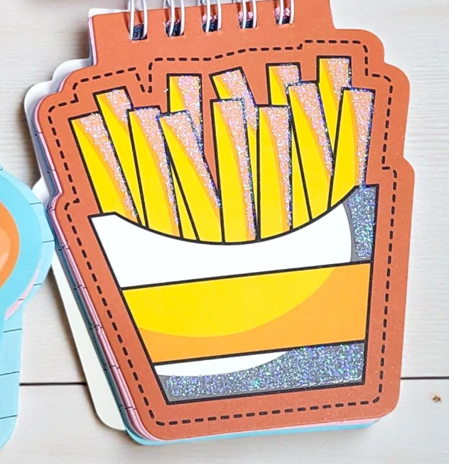 Food item inspired mini notebooks