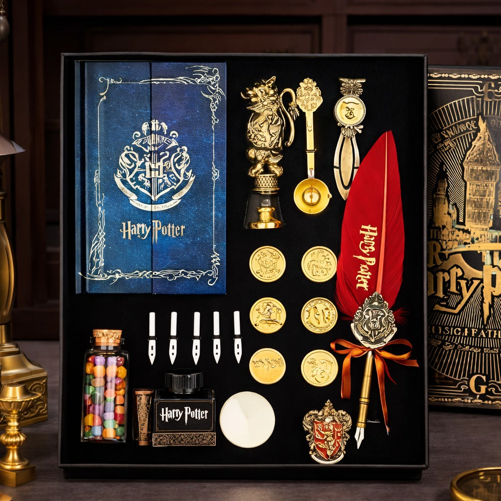 Harry Potter Magic Feather Pen Gift Set