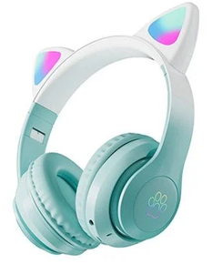 LED Cat Ear Wireless Headphones