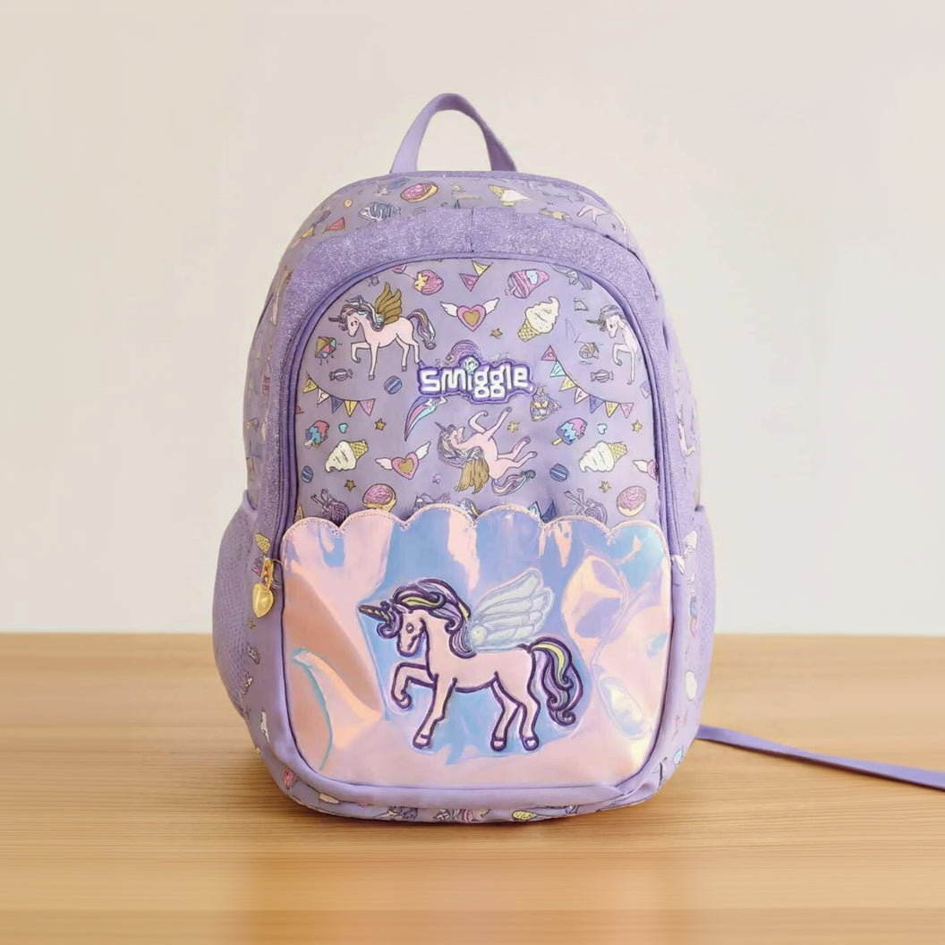 Kids unicorn print school backpack
