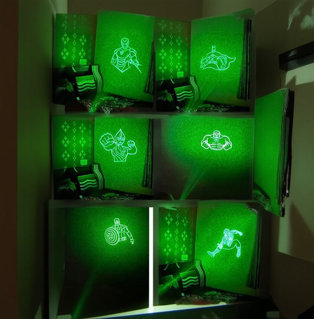 Superhero Laser Projection Night Light for Kids