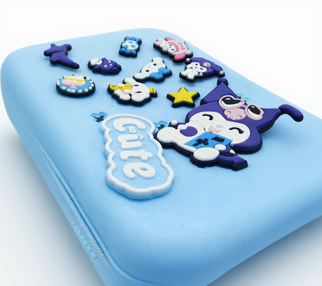 Kawaii cartoon zipper pencil pouch for kids