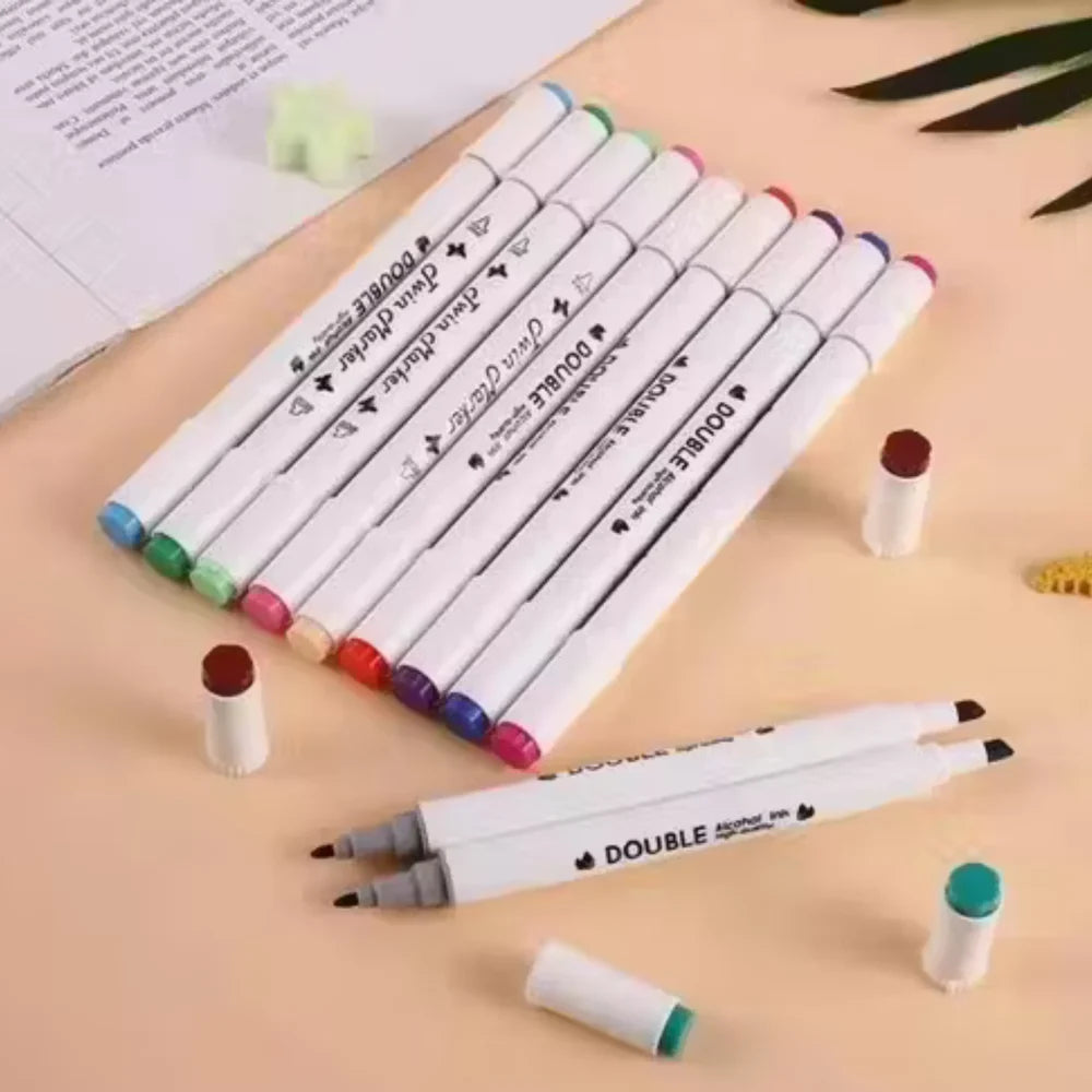 Dual Tip Sketch Marker Pen Set