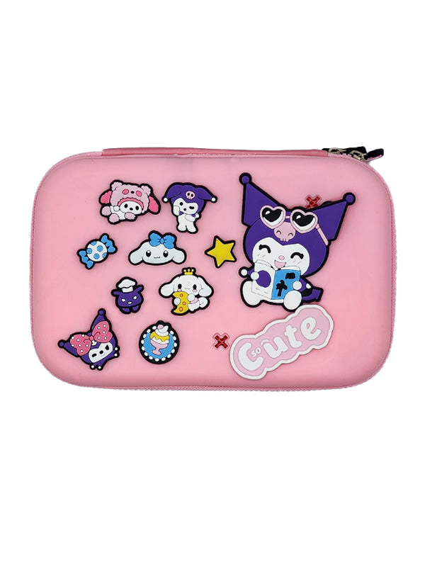 Kawaii cartoon zipper pencil pouch for kids