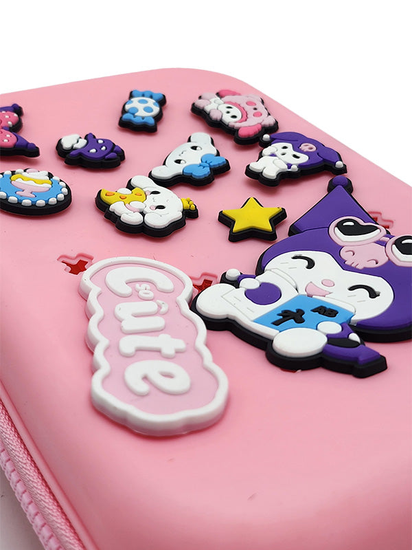 Kawaii cartoon zipper pencil pouch for kids