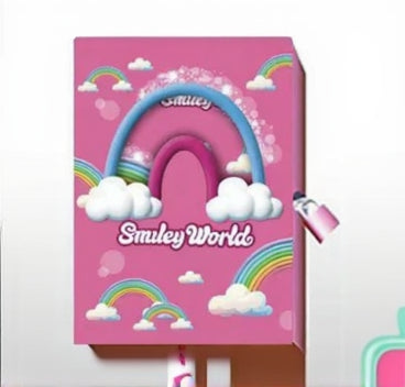 Rainbow intimate lock diary A6 size notebook