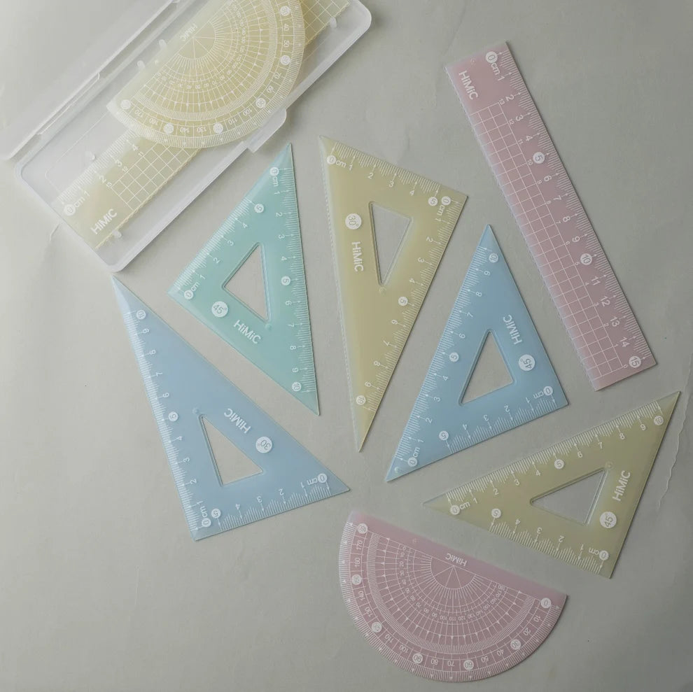 Plastic Jelly Ruler Set