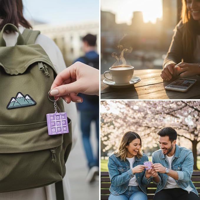 Mini Tic Tac Toe keychain
