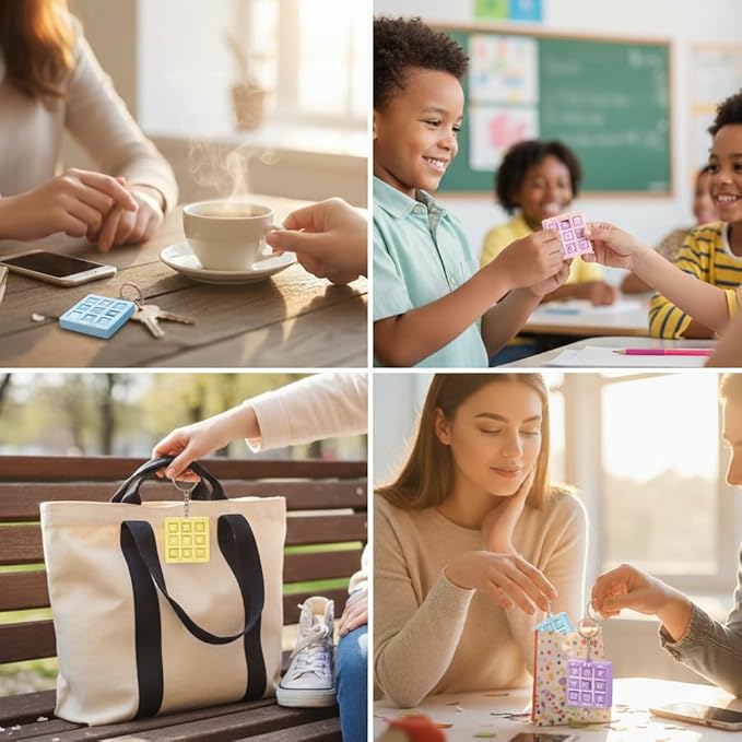 Mini Tic Tac Toe keychain