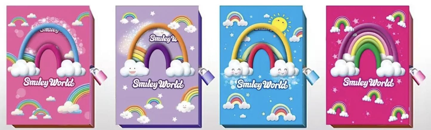 Rainbow intimate lock diary A6 size notebook