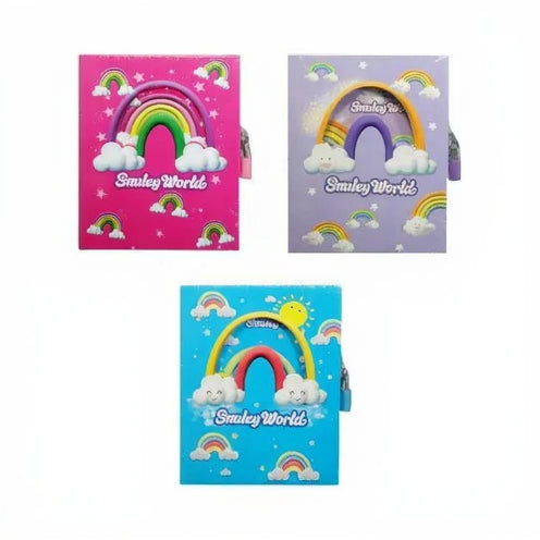 Rainbow intimate lock diary A6 size notebook