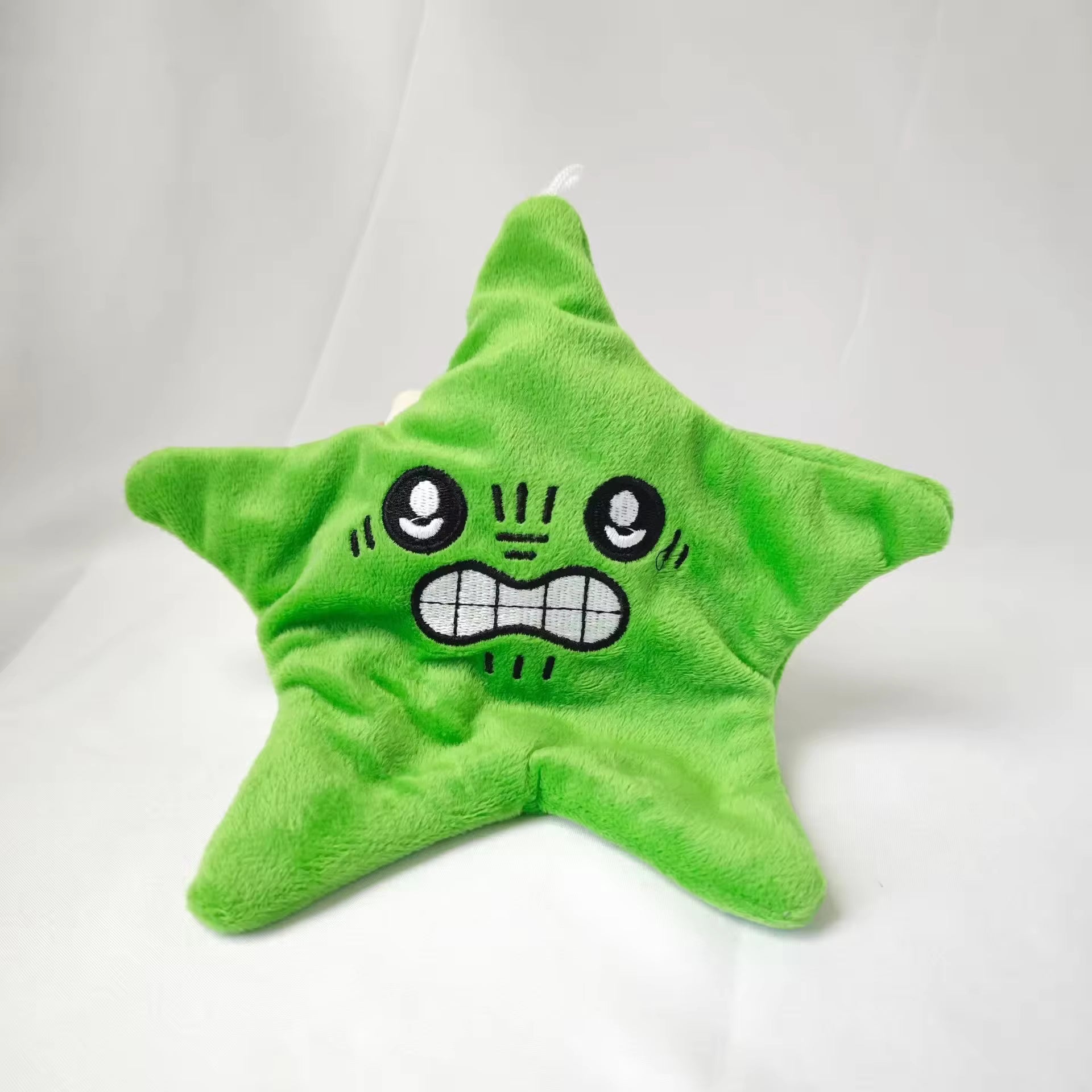 Jumping star interactive plush toy with lights