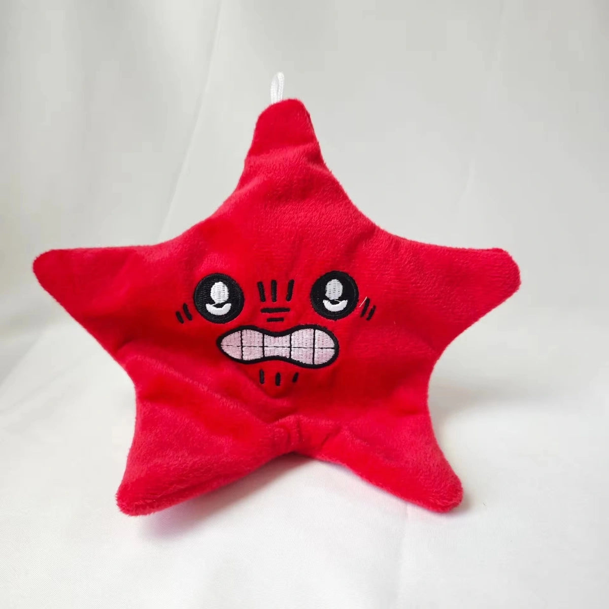 Jumping star interactive plush toy with lights