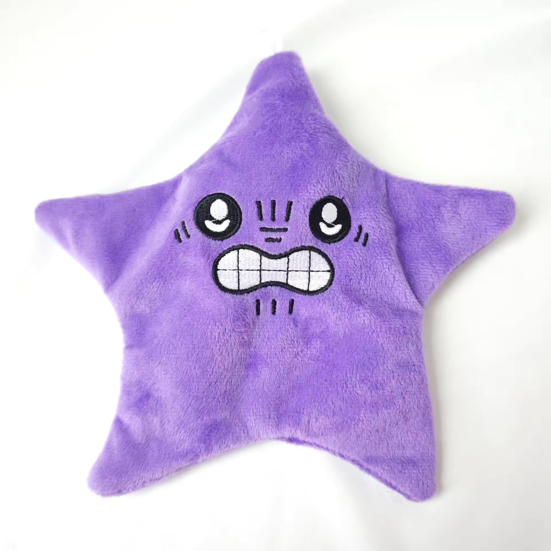 Jumping star interactive plush toy with lights