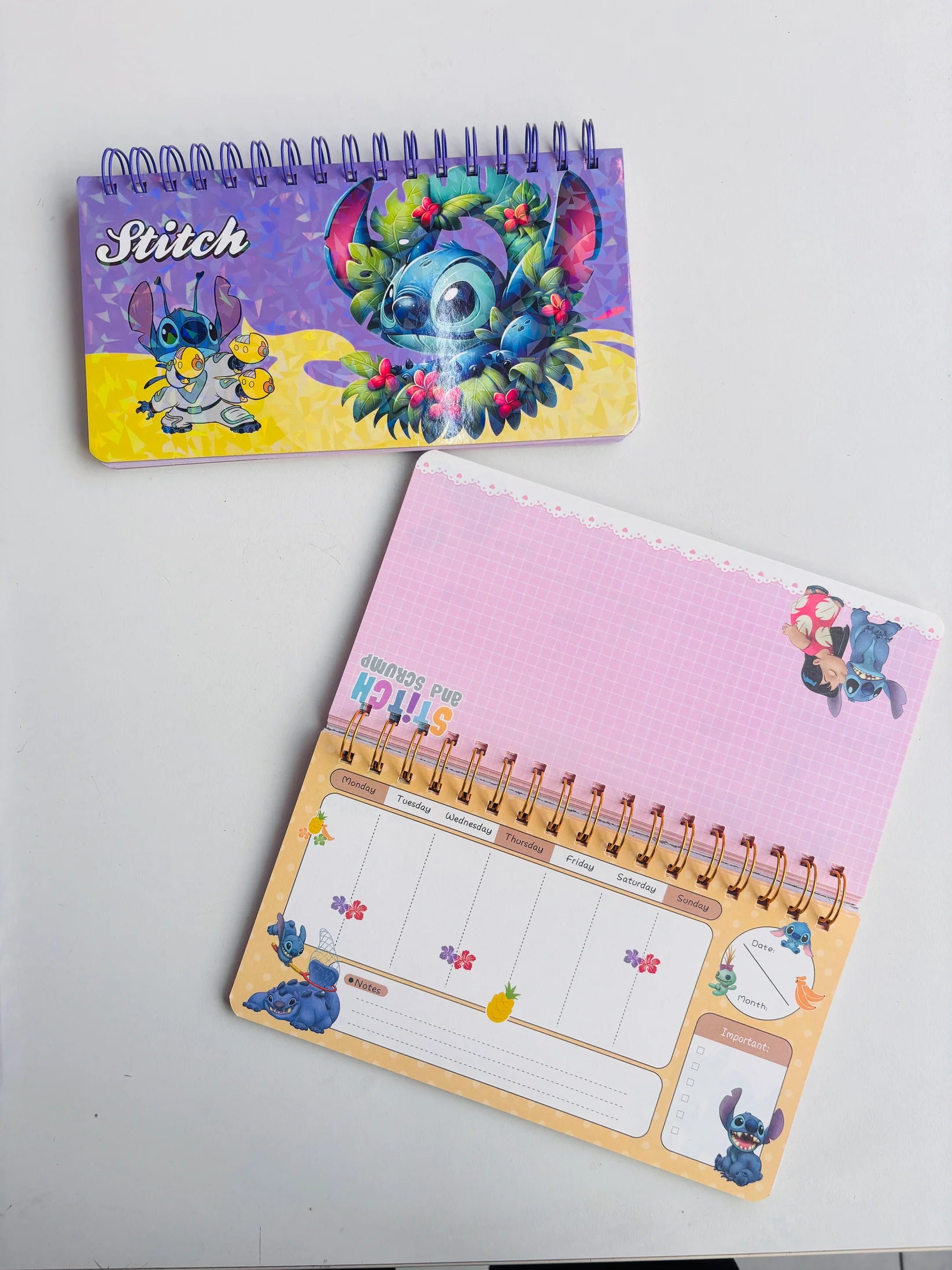 Stich themed cute notebook