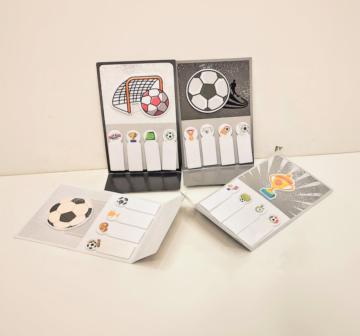 Football theme sticky notes and page marker set