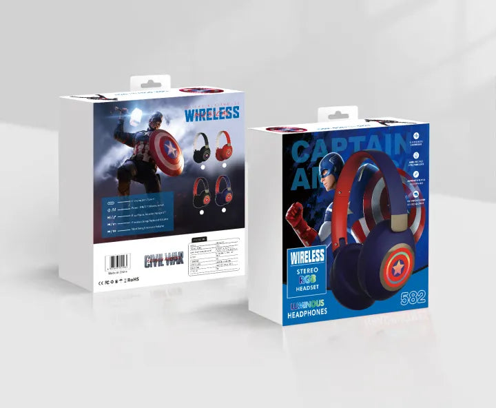 Kids Superhero Wireless Bluetooth Headphones