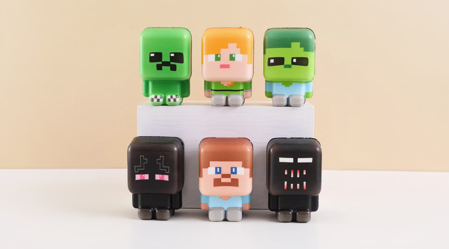 Adorable Minecraft Squishy Toy – Cute Stress Relief Toy for Minecraft Fans