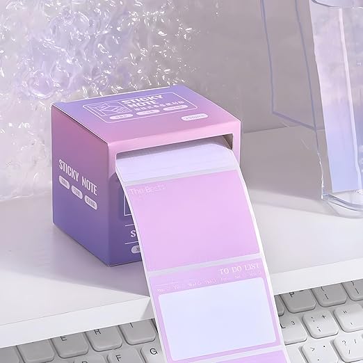 Pull-Out Sticky Notes Roll – Pastel To-Do List & Memo Notes