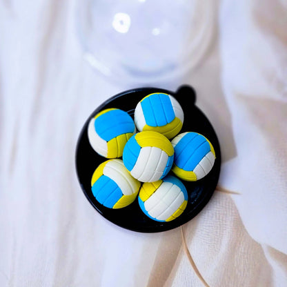 Colourful Sports Ball Erasers Set