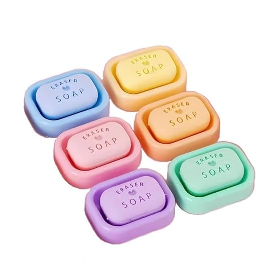 Mini Soap Erasers – Cute Rubber Eraser Set