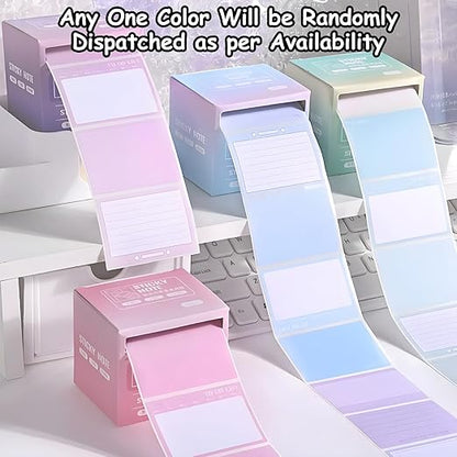 Pull-Out Sticky Notes Roll – Pastel To-Do List & Memo Notes