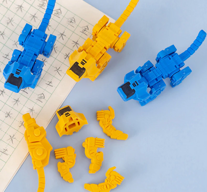 Transformable Robot Pencil Eraser
