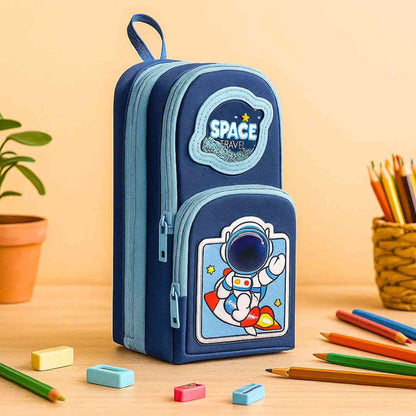 Creamy Bear Pencil Case – Creamy & Blue