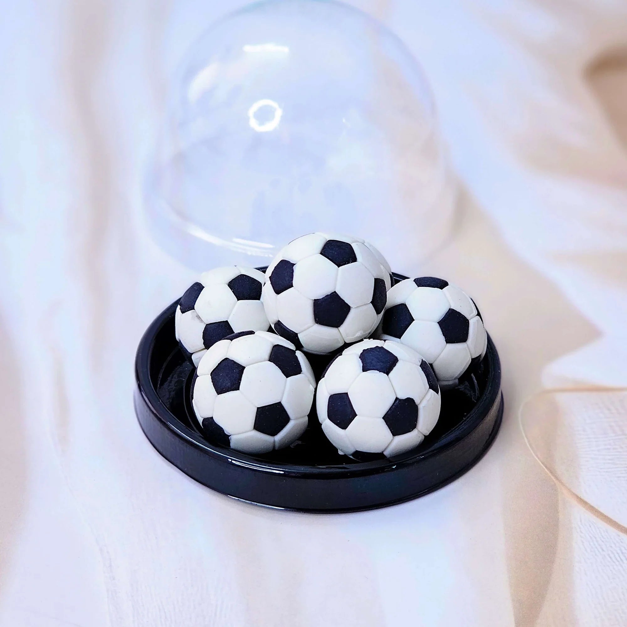 Colourful Sports Ball Erasers Set