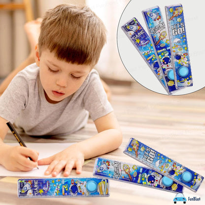 Space theme scale ruler set for kids stationery