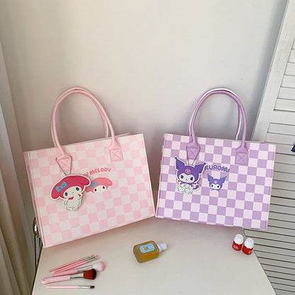 Cute kawaii shopping tote bag Sanliou print reusable daily bag