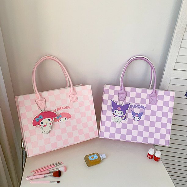Cute kawaii shopping tote bag Sanliou print reusable daily bag