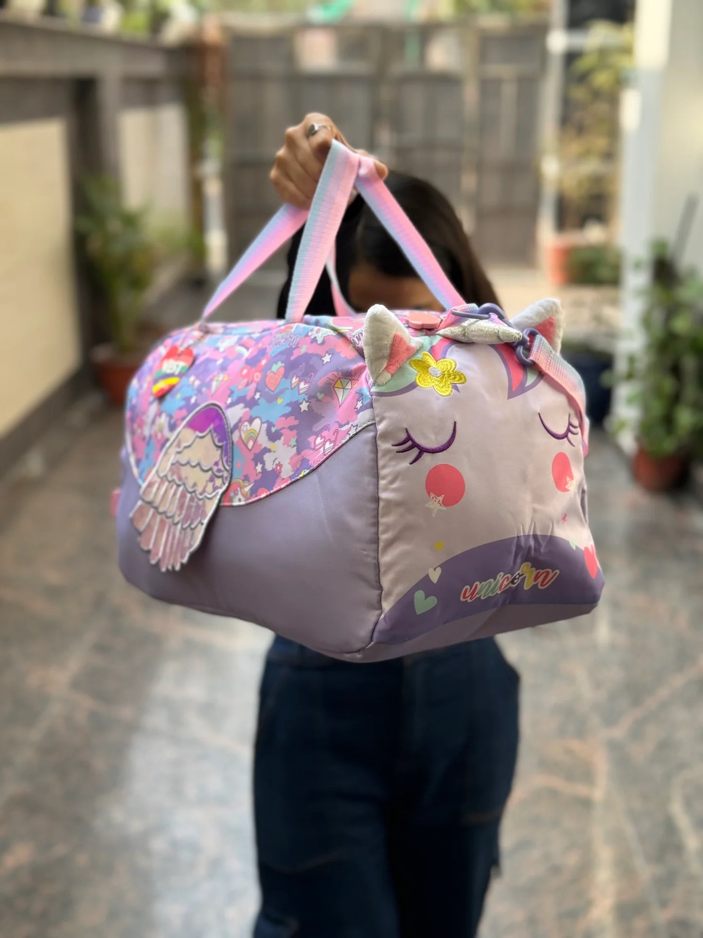 3D Kuromi Print Large Duffel Bag 50L