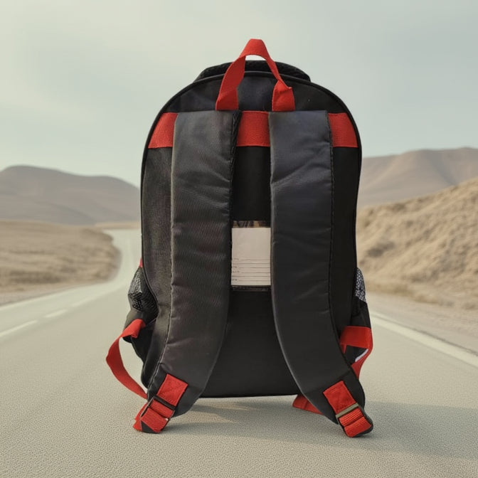 Action inspired spider emblem school bag for kids