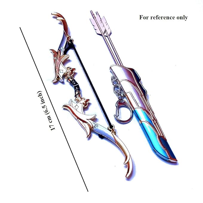 Fantasy bow and arrow keychain