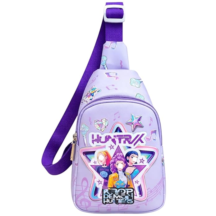 Girls K-Pop style cartoon sling bag