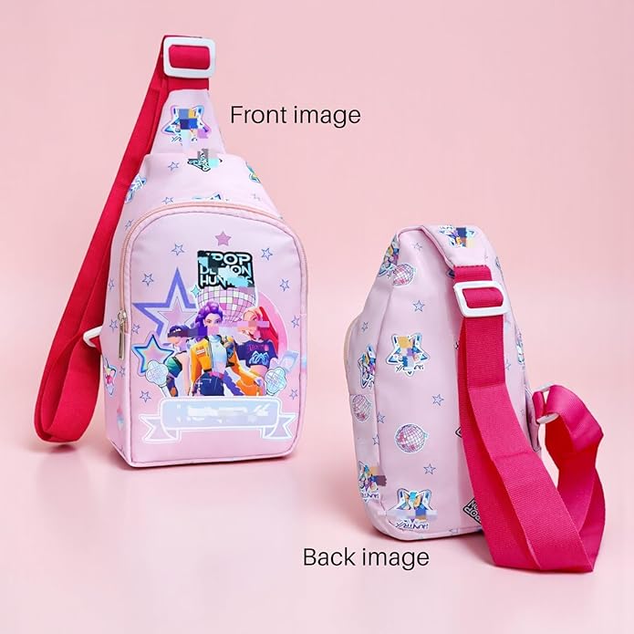 Girls K-Pop style cartoon sling bag