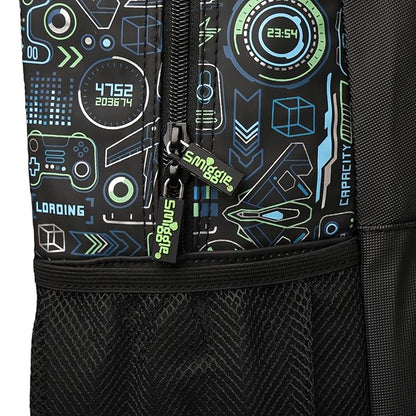 Tech pattern gaming backpack for kids