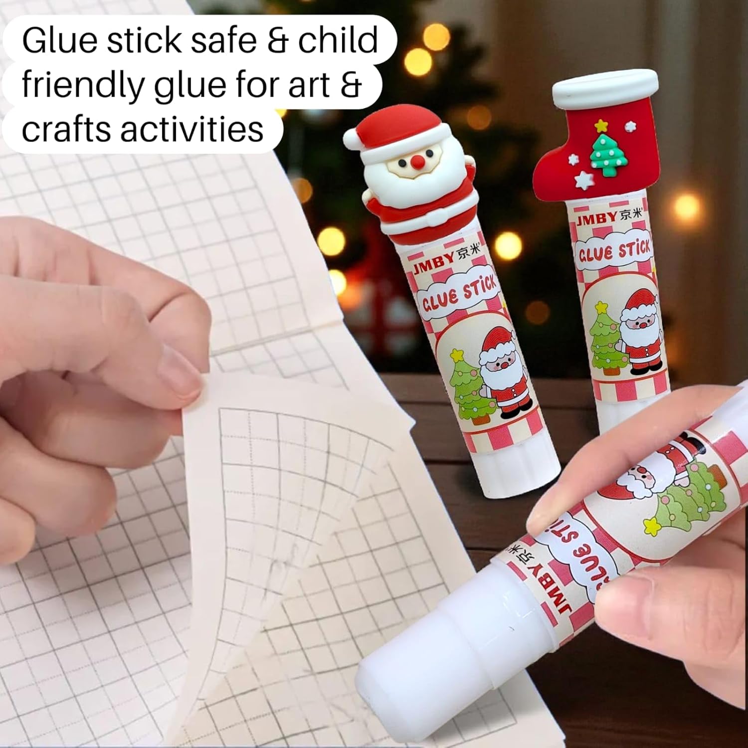 AMANVANI Christmas Themed Glue Sticks
