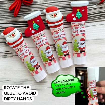 AMANVANI Christmas Themed Glue Sticks