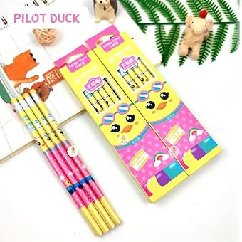 Animal print pencils for kids colorful school stationery