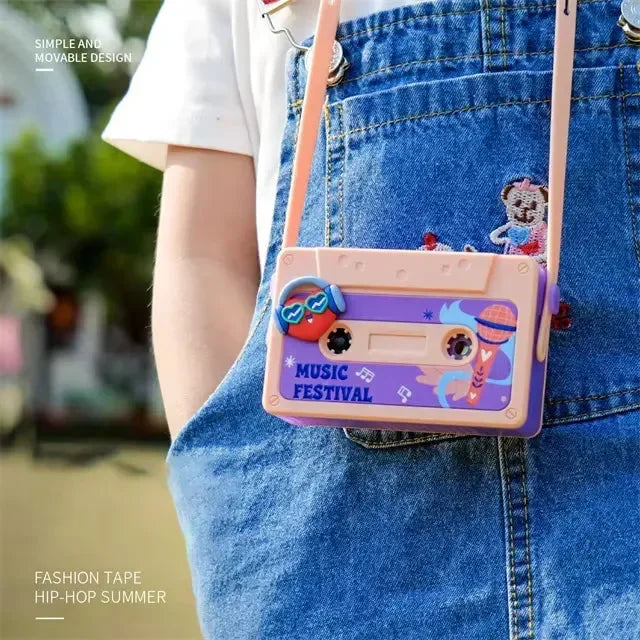 Hip hop tape portable hand fan
