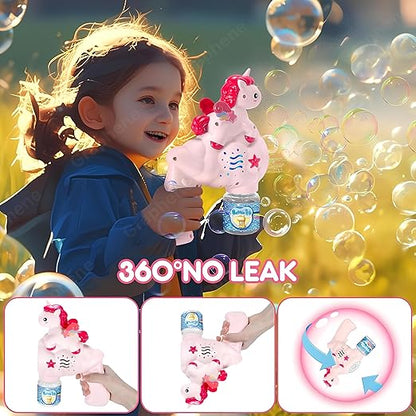 Unicorn Automatic Bubble Gun with Lights