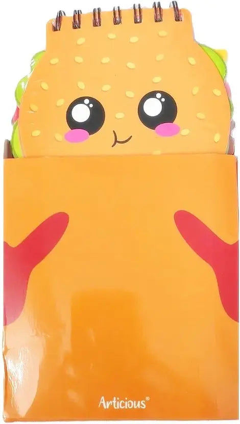 Burger Shape Notebook with Pen