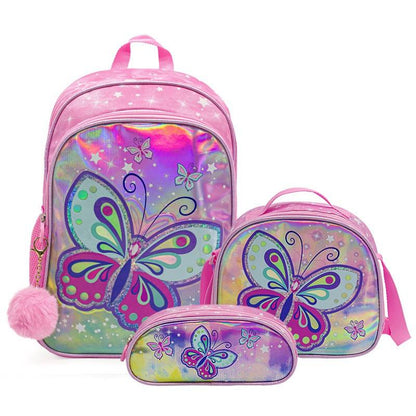 Butterflies School Backpack Kit