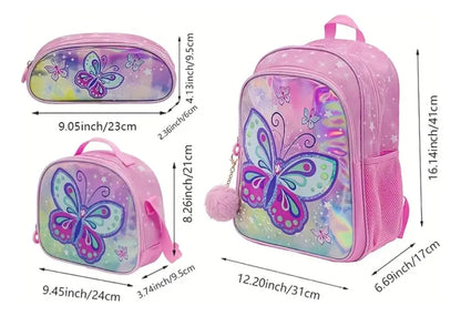 Butterflies School Backpack Kit