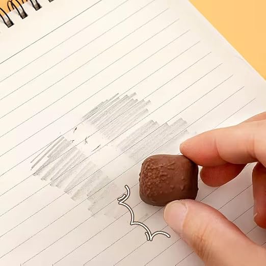 Chocolate Shape Rubber Erasers Pack